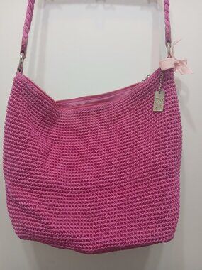 Lina Hot Pink Hank Knit Hobo🩷